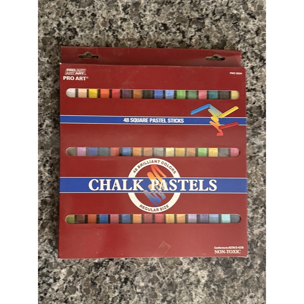 Pro Art Chalk Pastels 36 Square Brilliant Colors